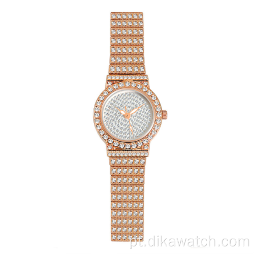 Nova venda quente BS FA1101 de luxo direto da fábrica para senhoras de diamantes completos, relógios de pulso com pulseira de aço da moda de alta qualidade